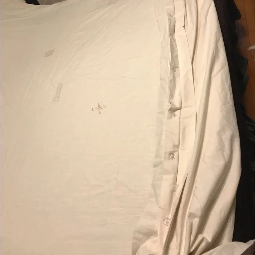 New Anthropologie Embroidered Hildegard’s Duvet Cover King